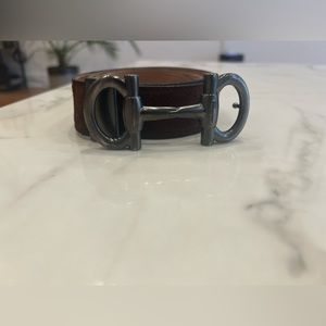 Salvatore Ferragamo Gancini Brown Men’s Belt